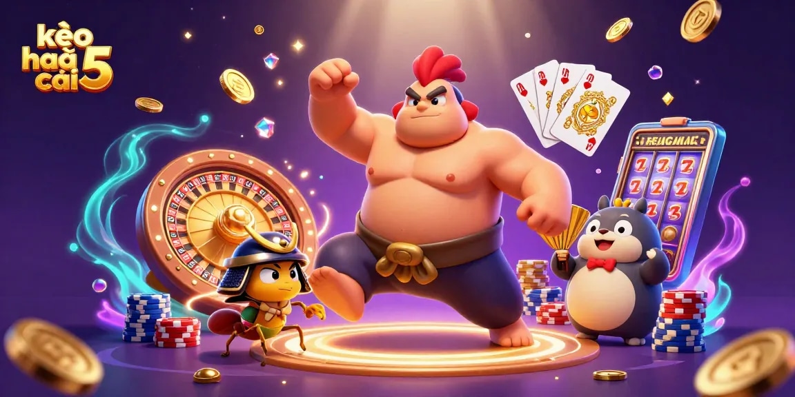 Engage with kèo nhà cái 5 through intense gameplay featuring powerful characters and dazzling casino elements.