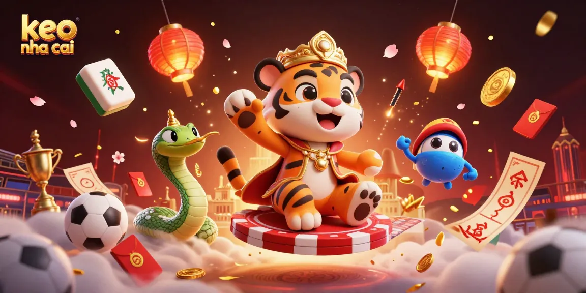 Engage with keo nha cai betting action in a vibrant 3D casino scene filled with dynamic game elements.