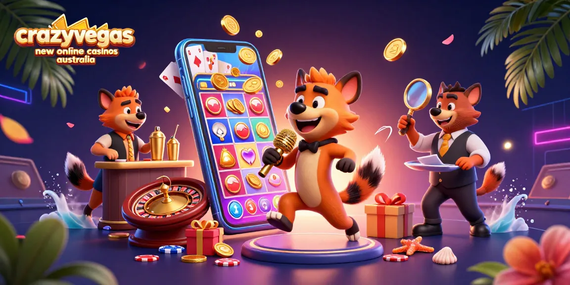 Experience fun at crazyvegas new online casinos australia with gaming hyenas, vibrant slots, and exciting casino elements.